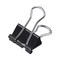 Universal Binder Clips with Storage Tub - Small, Black/Silver (40/Pack)